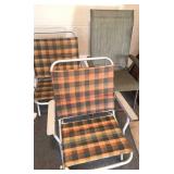 Three lawn chairs