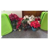 Artificial Christmas flower assortment w/ 2green