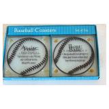 Set of 6 Baseball Coasters