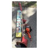 Elec. Trimmer & Hedge Trimmer + Tool Rack