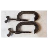 Pair 5" C-Clamps