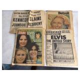 Historic Newspaper Lot  JFK Assassination &