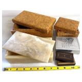 Marble, Tin & 2 Wood Trinket Boxes