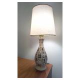 Mid Century Ceramic Table Lamp 18 1/2" NOTE: Plug