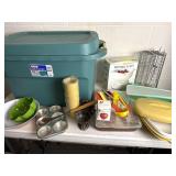 Large Tote of Kitchenware & Gadgets