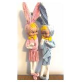c1950 Knee Hugger Dolls 11"