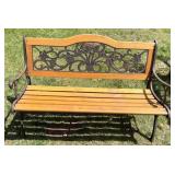 Cast-iron & Wood Bench 50"