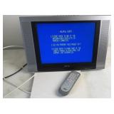 GFM 15" TV w/ RCA Broadcast Antenna Powers On
