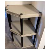 3 Shelf Corner Storage Shelf 23x23x37"