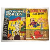 Comic Lot: Unknown Worlds No. 37 & Devil Kids No.