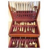 95 Pc. Electro Plated Nickel Silver Flatware