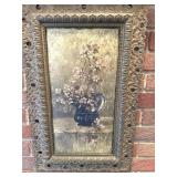 Vintage Oil Painting of Blossoms in Pitcher 