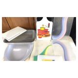 Cutting Boards, Roaster Pan w/ Lid, Serving Tray,