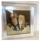 c1970 Artek Liquid Motion Op Art 8x8"