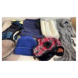 Lot of Winter Hats, Scarves, and Cold Weather