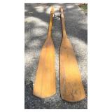 Pair Wood Oars