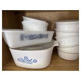 Corning Ware & French White, Blue Cornflower &
