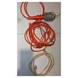 Extension cords and Shop Light.