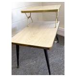 Mid Century Modern 2 Tier Side Table 24 x 17 x 23