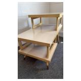 Mid Century Modern 3 Tier Side Table 29 x 18 x 24"
