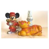 Vintage Paul Marshall Cat Tiger, Mickey & Bunny