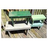 Homemade Stools / Benches 17" to 24" Wide