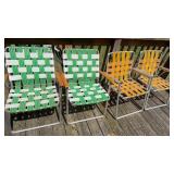 2 Pair Mid Century Lawn Chairs
