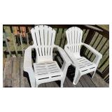 Pair Resin Lawn Chairs