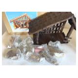 Nativity Set Manger is 16x11x7"