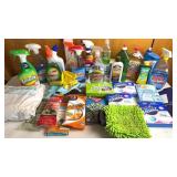 Cleaning Supplies: sprays, wipes, gloves,