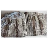 4 Vintage Pinch Pleat Lined Drapes 2 20x81" 2