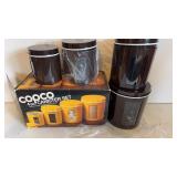 NIB Vintage Copco 4 pc Canister Set