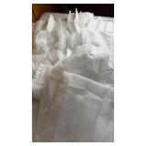 Six 64" Pleated Curtain Sheers Weighted