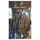 Long Handle Tools & Content of Pegboard wall BUYER