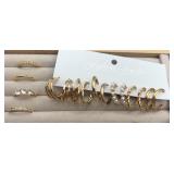 New Set of Hoops & Size 8 Stacking Ring Set