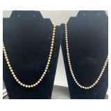 Pair of vintage 24ï¿½ pearl necklaces