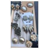 Collection of clip on earrings