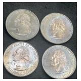 Set of 4 Michigan 2004 quarters P
