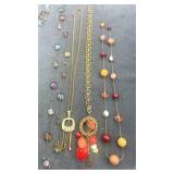 Collection of long necklaces