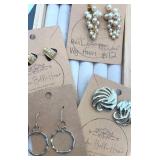 Vintage Pearl Grapes and other pierced earrings