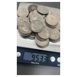 9.533 oz in quarters