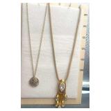 Fashion Gold Tone Necklaces - 16"