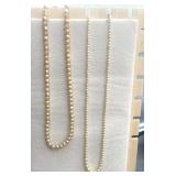 Faux Pearl Strands. 14ï¿½ & 16ï¿½