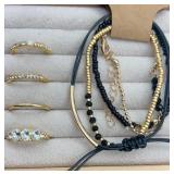 Size 8 stacking ring set & bracelet
