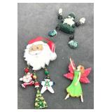 Collection of Christmas pins