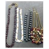 Collection of beaded necklaces.  All 16ï¿½ except