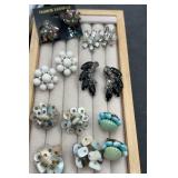 Collection of 7 pair of clip on earrings