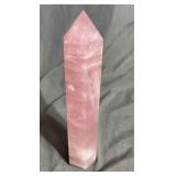 Rose Quartz Point Polished Crystal 9.75x2in