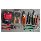 Hand Tool Assortment w Snips, Pliers,Shears