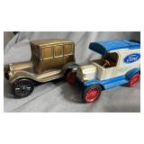 Ford and Vintage Metal Car Banks